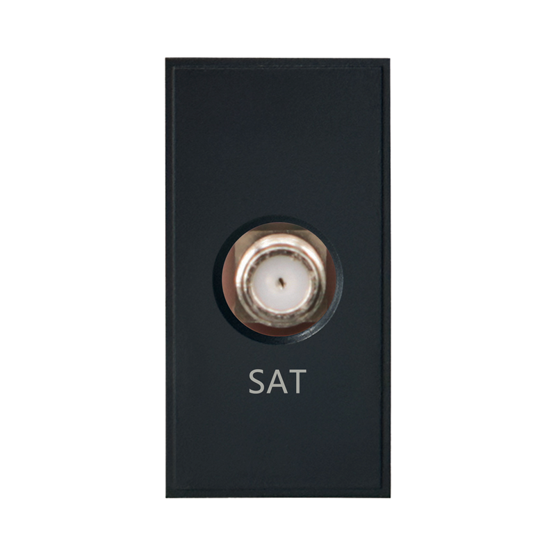 Caradok Satellite Outlet PCB 25x50, Black -