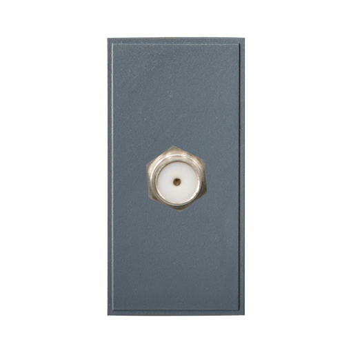 Caradok Satellite Outlet F to F Connector 25x50, Grey -