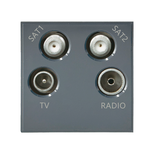 Caradok Satellite1 + Satellite2 + Radio + TV 50x50, Grey -