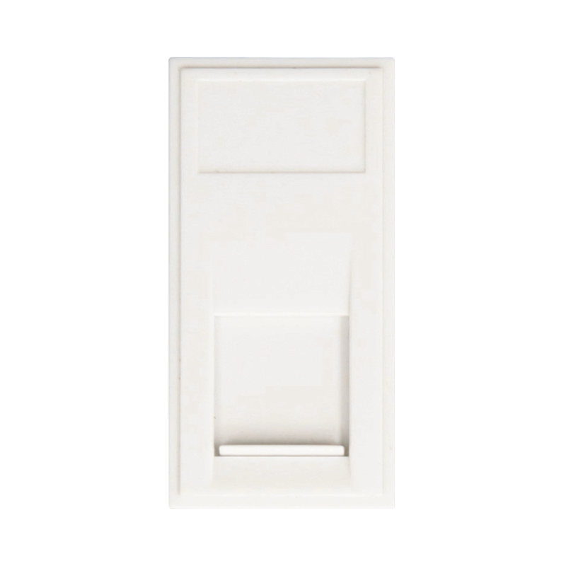 Caradok RJ45 Cat5/6 25x50, White - Caradok - The Classics - White Plastic