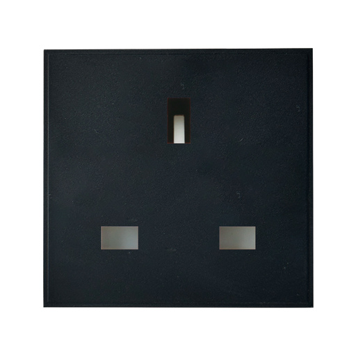 Caradok 13A Socket 50x50, Black -