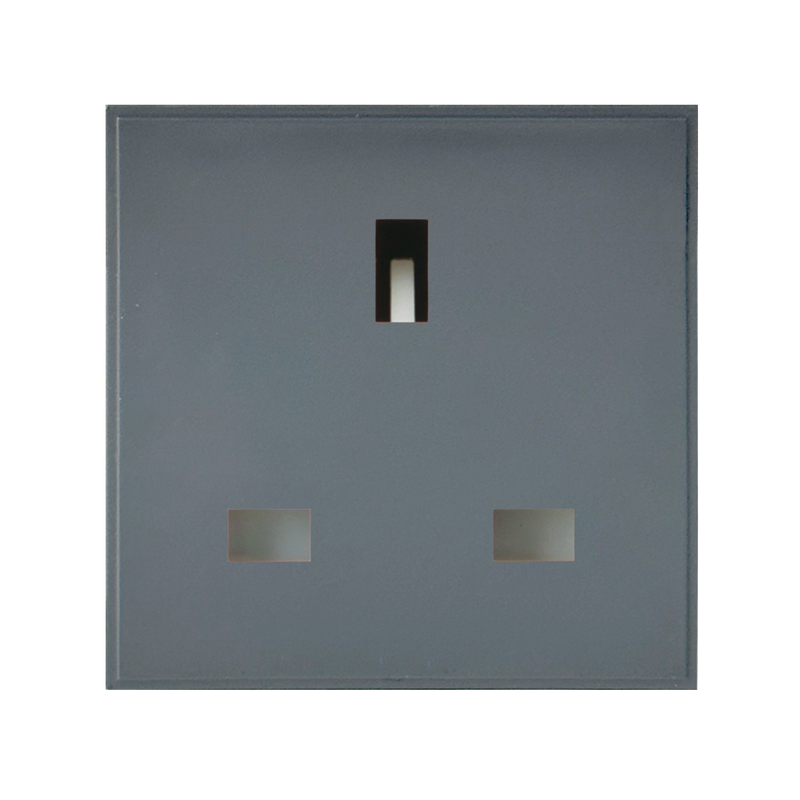 Caradok 13A Socket 50x50, Grey -