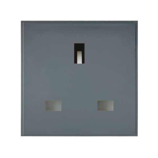Caradok 13A Socket 50x50, Grey -