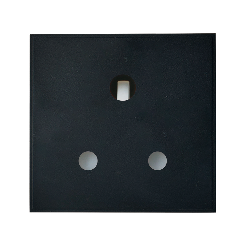 Caradok 5A Socket Round Pin 50x50, Black -