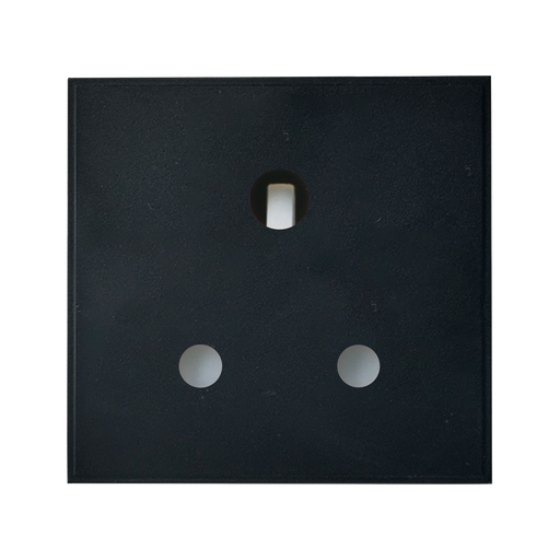 Caradok 5A Socket Round Pin 50x50, Black -