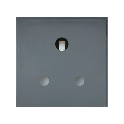 Caradok 5A Socket Round Pin 50x50, Grey -