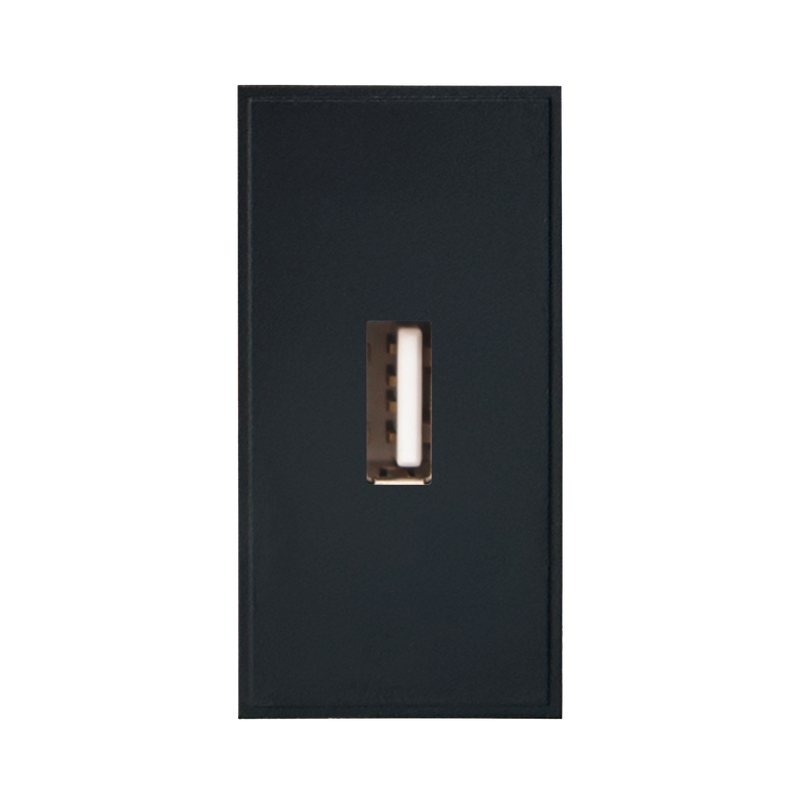 Caradok USB Outlet 25x50, Black -