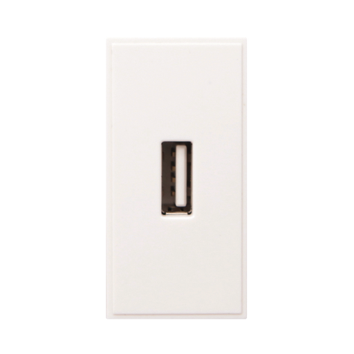 Caradok USB Outlet 25x50, White - Caradok - The Classics - White Plastic