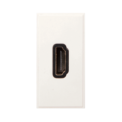 Caradok HDMI Outlet 25x50, White - Caradok - The Classics - White Plastic