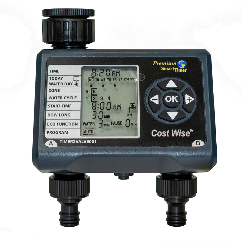 Cost Wise Double Outlet Water Timer - Home & Garden > Lawn & Garden > Watering & Irrigation > Sprinkler Accessories > Sprinkler Controls Garden watering