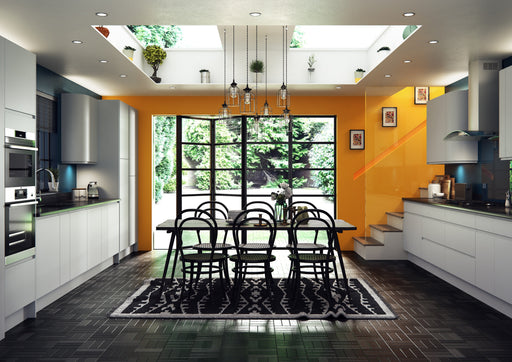 Larissa Handle Less Dove Grey Matt J Pull- Replacement Kitchen Doors (495mm High) -