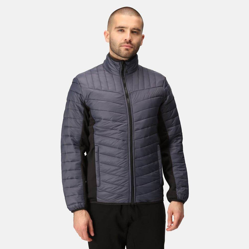 Regatta TRA529 Tourer Hybrid Water Resistant Jacket Seal Grey/Black 3XL - Apparel & Accessories > Clothing > Outerwear > Coats & Jackets > Puffer Jackets SALE JACKETS