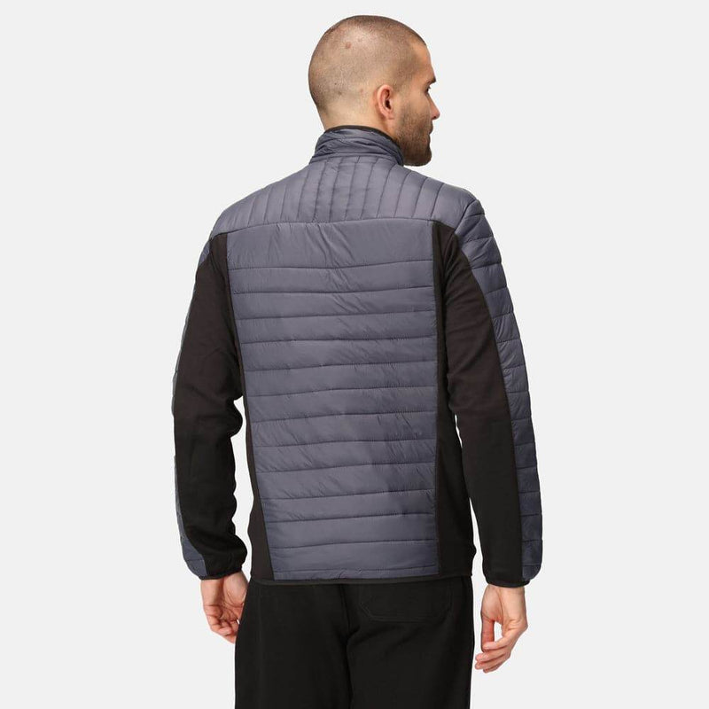 Regatta TRA529 Tourer Hybrid Water Resistant Jacket Seal Grey/Black 3XL - Apparel & Accessories > Clothing > Outerwear > Coats & Jackets > Puffer Jackets SALE JACKETS