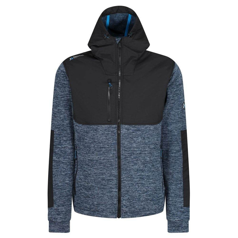 Regatta TRF624 Heist Hybrid Hooded Jacket Blue Wing Marl/Black Medium - Apparel & Accessories > Clothing > Outerwear > Coats & Jackets > Sport Jackets SALE JACKETS