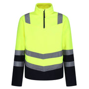 Regatta TRF660 Pro Hi-Vis Half Zip Fleece Top Yellow XL - SALE HI-VIS HOODIES