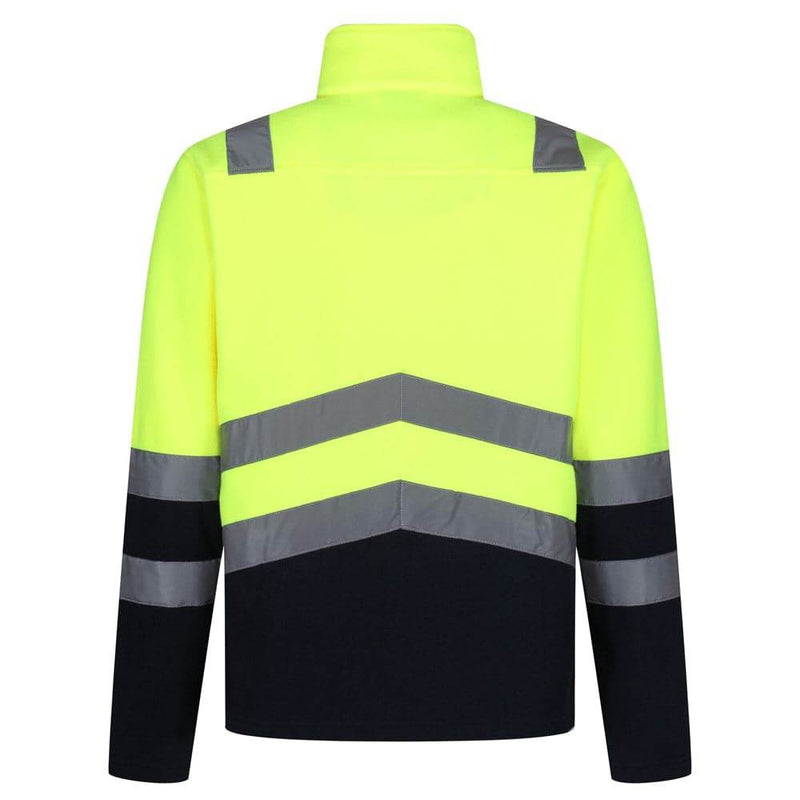 Regatta TRF660 Pro Hi-Vis Half Zip Fleece Top - HI-VIS SWEATSHIRTS & HOODIES