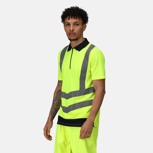Regatta TRS189 Pro Hi-Vis Short Sleeve Polo Shirt - HI-VIS T-SHIRTS