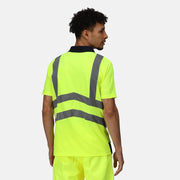 Regatta TRS189 Pro Hi-Vis Short Sleeve Polo Shirt Yellow/Navy Medium - Apparel & Accessories > Clothing > Clothing Tops > Polos SALE HI-VIS T-SHIRTS
