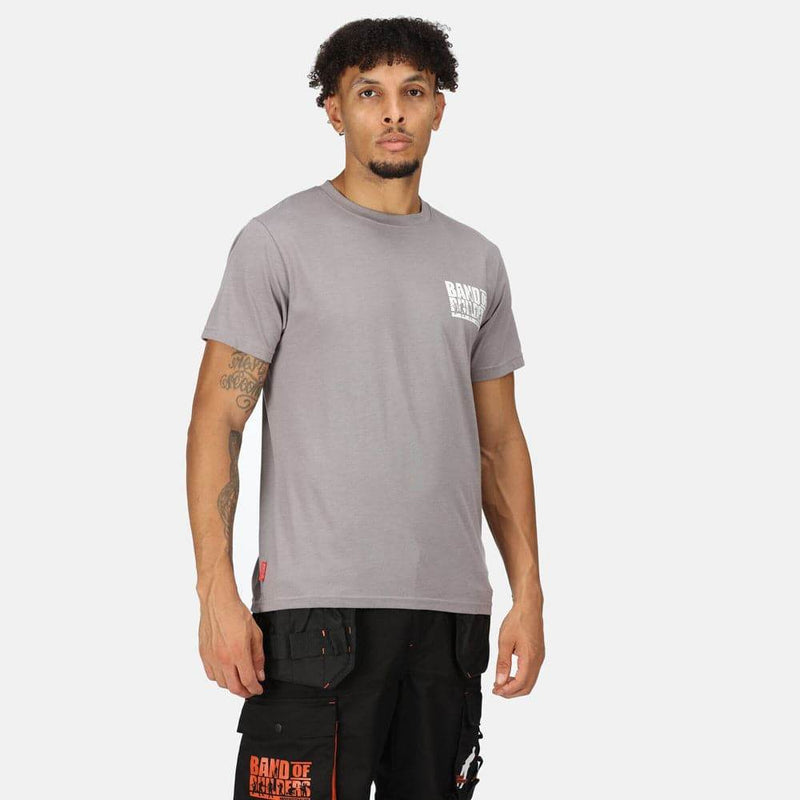 Regatta TRS206 Band of Builders Workwear T-Shirt RockGreyMarl Medium - Apparel & Accessories > Clothing > Clothing Tops > T-Shirts SALE T-SHIRTS