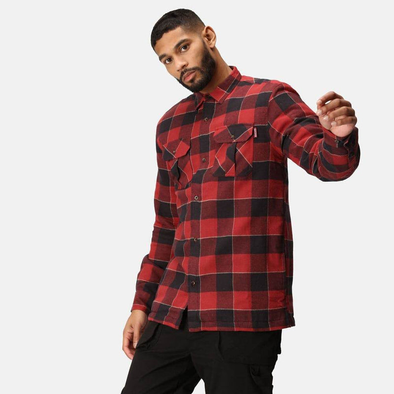 Regatta TRS216 Shelford Padded Check Shirt Jacket - SHIRTS