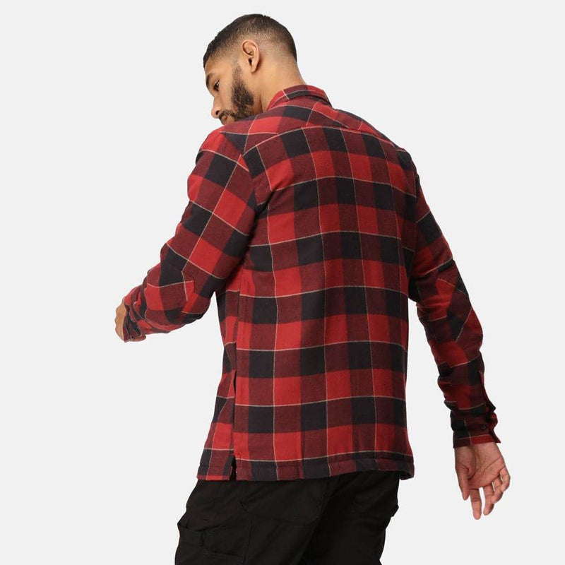 Regatta TRS216 Shelford Padded Check Shirt Jacket Red Check XL - Apparel & Accessories > Clothing > Outerwear > Coats & Jackets SALE SHIRTS