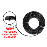 Strimmer Line Black Twist 2mm x 15m - Home & Garden > Lawn & Garden > Outdoor Power Equipment Accessories > Weed Trimmer Accessories > Weed Trimmer Blades & Spools > Weed Trimmer Spools Garden tools & Accesories
