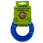 Strimmer Line Blue Twist 2.4mm x 15m - Home & Garden > Lawn & Garden > Outdoor Power Equipment Accessories > Weed Trimmer Accessories > Weed Trimmer Blades & Spools > Weed Trimmer Spools Garden tools & Accesories