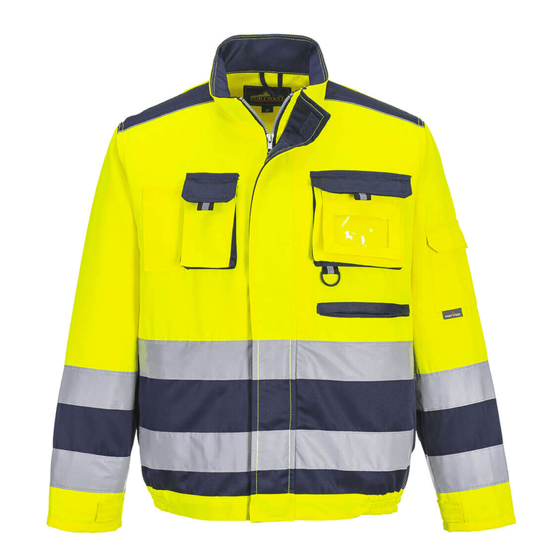 Portwest TX50 Lille Hi-Vis Contrast Bomber Jacket - HI-VIS JACKETS & COATS