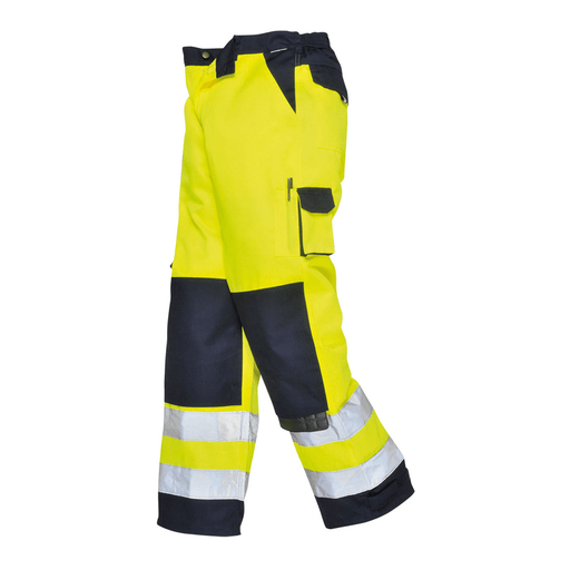Portwest TX51 Lyon Hi-Vis Contrast Work Trousers - HI-VIS TROUSERS