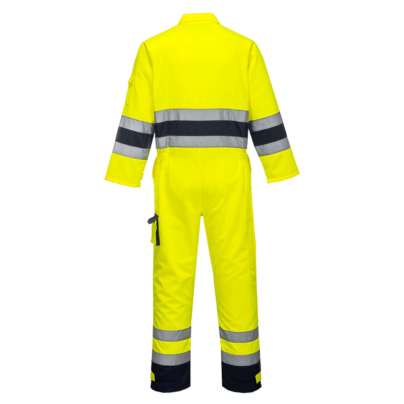 Portwest TX55 Nantes Hi-Vis Contrast Work Coverall - HI-VIS OVERALLS