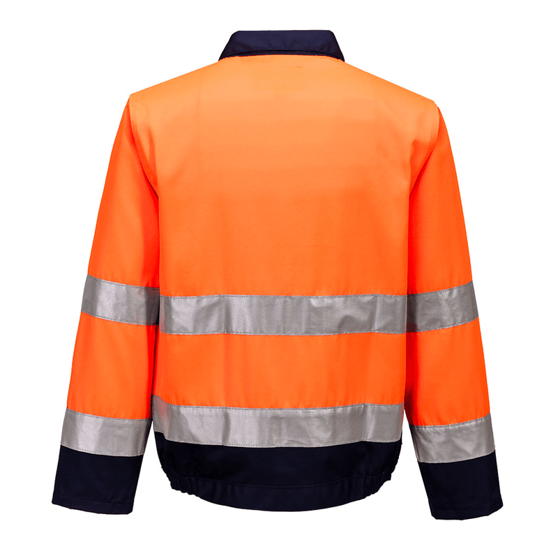 Portwest TX70 Madrid Hi-Vis Contrast Bomber Jacket - HI-VIS JACKETS & COATS