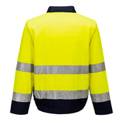 Portwest TX70 Madrid Hi-Vis Contrast Bomber Jacket - HI-VIS JACKETS & COATS
