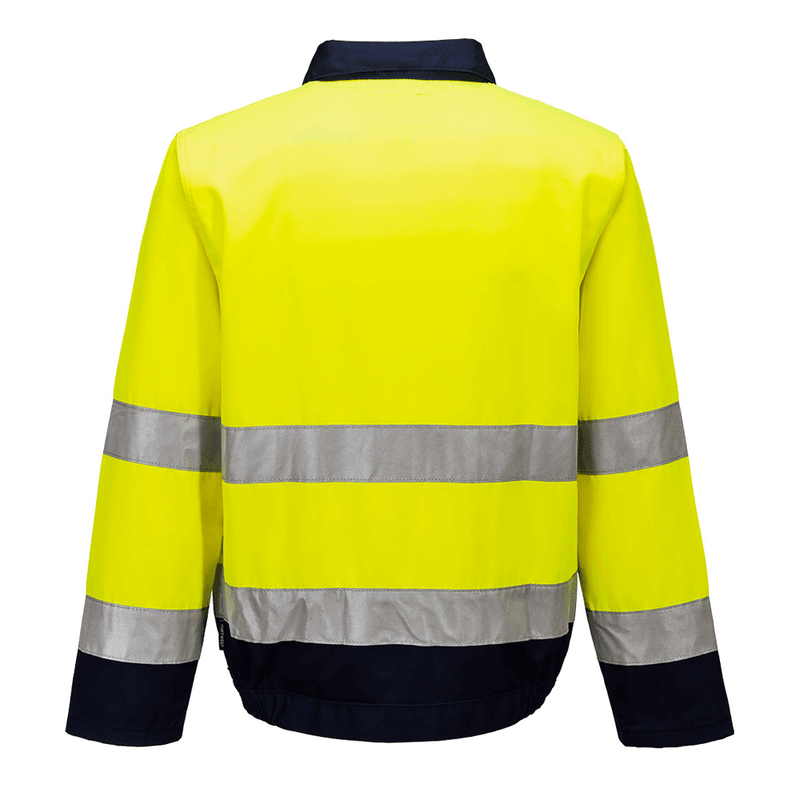 Portwest TX70 Madrid Hi-Vis Contrast Bomber Jacket - HI-VIS JACKETS & COATS