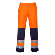 Portwest TX71 Seville Hi-Vis Contrast Work Trousers - HI-VIS TROUSERS