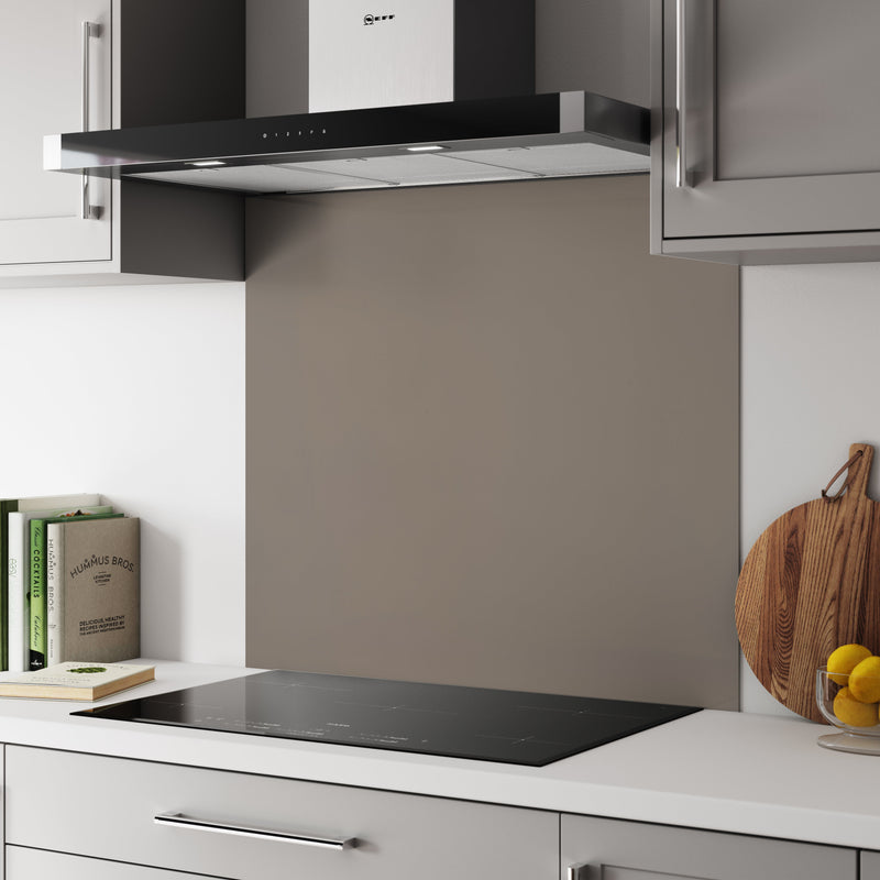 Bushboard Alloy Terra Grey Aluminium Feature Kitchen Splashback