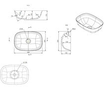 Thalia 460x320mm Resin Washbowl -