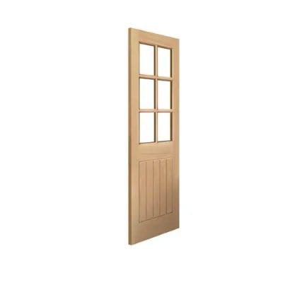 Cottage Thames Oak 6 Light Glazed Internal Door - All Sizes -