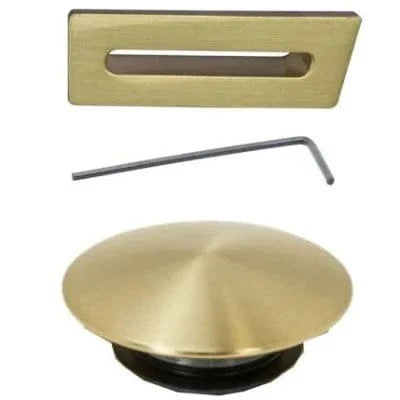 Brass-colored door handle and lock mechanism on a white background