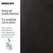 IDEALIST Lite Contemporary Trough Garden Planter, Light Concrete Outdoor Plant Pot H30 L65 W19 cm, 37L - Home & Garden > Lawn & Garden > Gardening > Pots & Planters > Planters