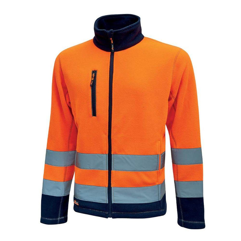 U-Power Boing Hi-Vis 1/4 Zip Fleece Work Jacket - HI-VIS SWEATSHIRTS & HOODIES