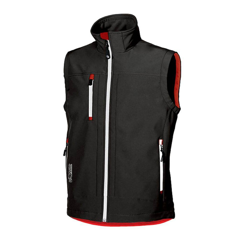 U-Power Climb Softshell Stretch Water Resistant Work Gilet - BODYWARMERS