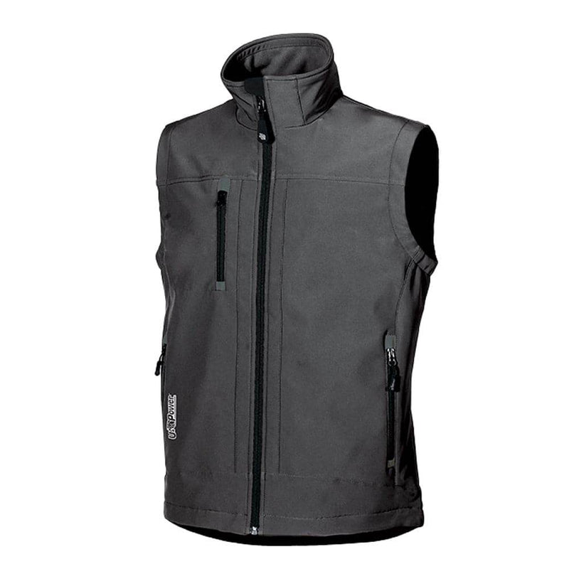 U-Power Climb Softshell Stretch Water Resistant Work Gilet - BODYWARMERS