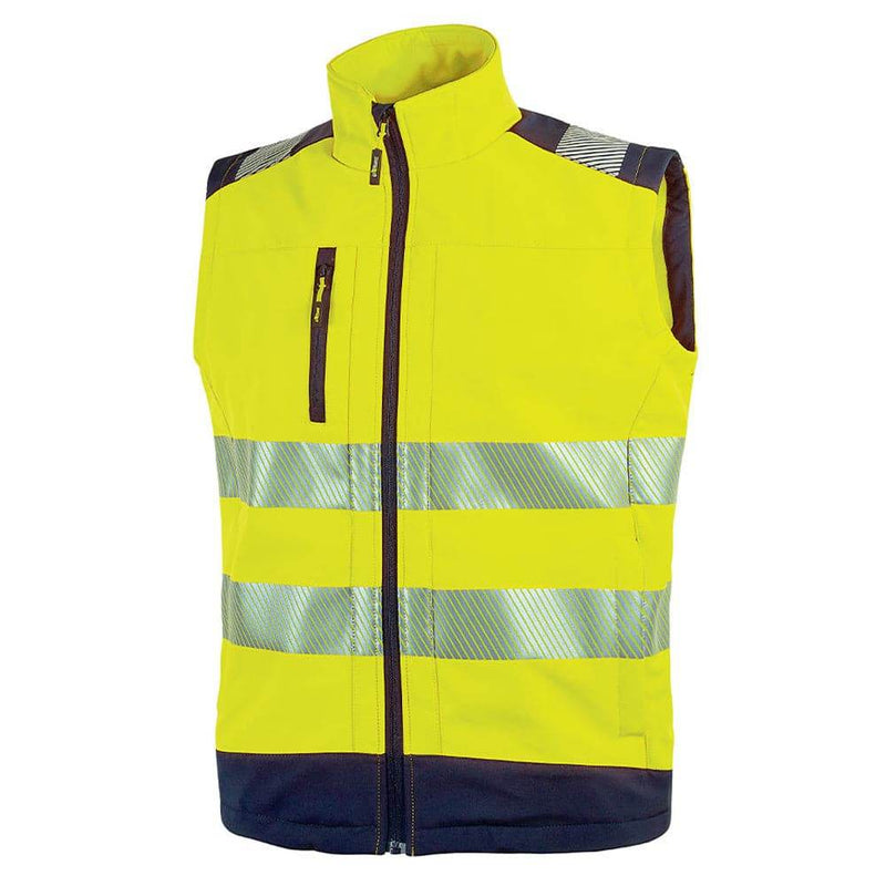 U-Power Dany Hi-Vis Softshell Water Resistant Gilet Bodywarmer - HI-VIS JACKETS & COATS