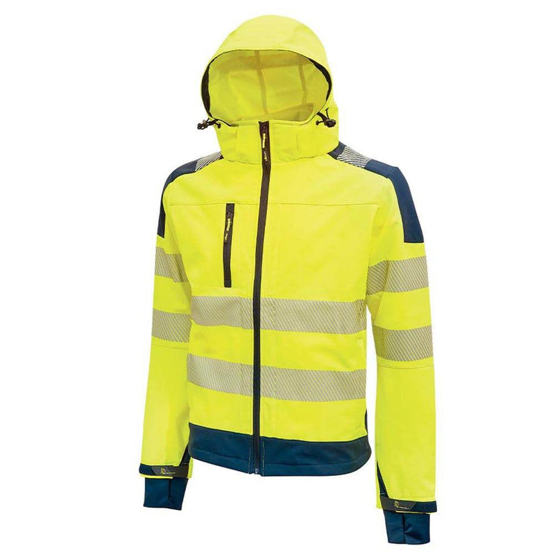 U-Power Miky Hi-Vis Stretch Softshell Water Repellent Wind Proof - HI-VIS JACKETS & COATS