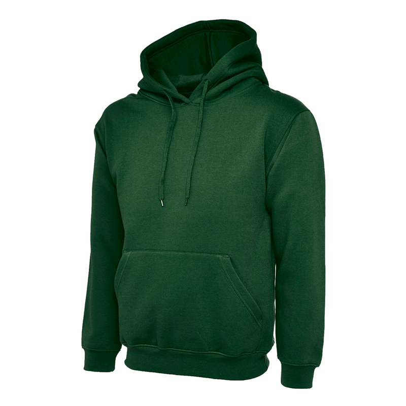 Uneek UC502 Classic Hooded Sweatshirt More Colours - PLAIN HOODIES