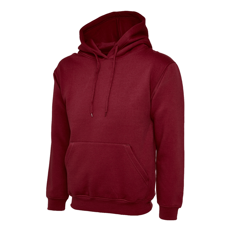 Uneek UC502 Classic Hooded Sweatshirt More Colours - PLAIN HOODIES