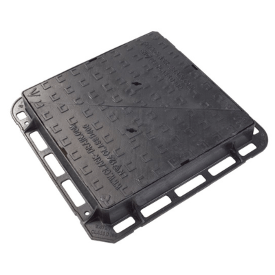 Double Triangle Ductile Iron Manhole Cover 675 x 675 x 100mm Non Carriageway