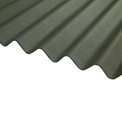 Corrugated Bitumen Roof Sheet Green 1m x 837mm x 2.2mm