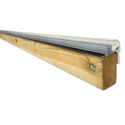 Capex Snap Down Gable End Finishing Profile and Glazing Bar (10-25mm) 4m - White