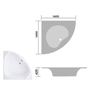 Luxe Corner Bath Panel - Bathrooms